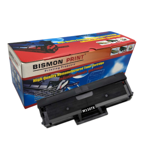 ตลับหมึกเทียบเท่า Toner Cartridge Compatible HP W1107X, HP 107X Remanufactured